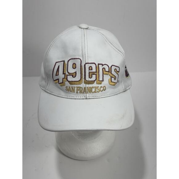 49ers San Francisco Forty Niners NFL Hat Cap Leather Modern Brand SnapBack - Picture 1 of 6
